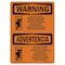 Signmission OSHA Sign, Do Not Use Take Down Scaffolding Bilingual, 14in X 10in Decal, 10" W, 14" L, Landscape OS-WS-D-1014-L-12576 - alternate 1